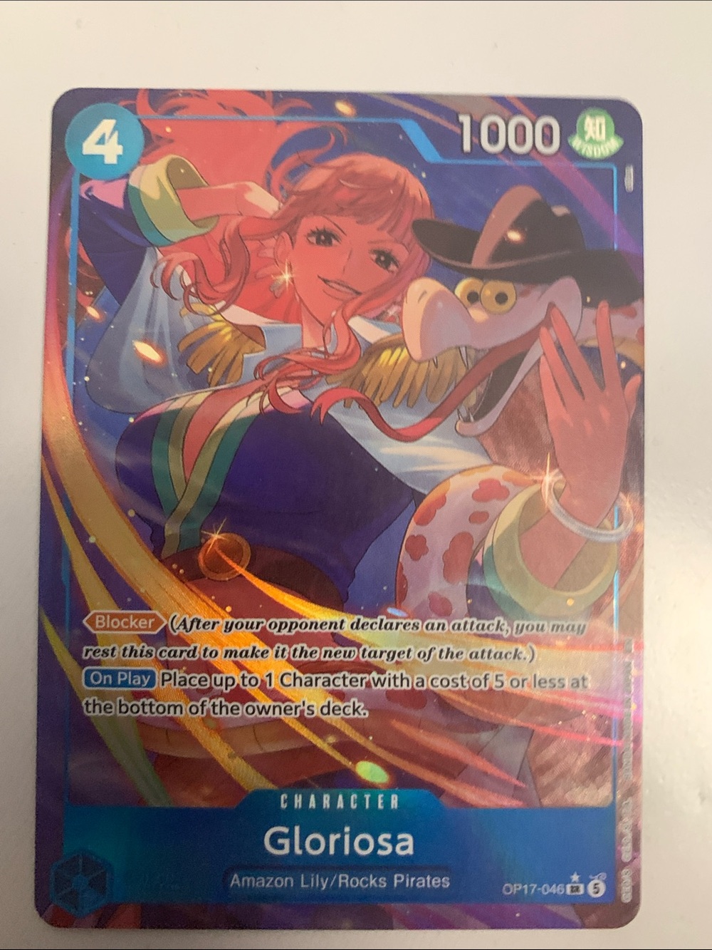 One Piece TCG Card Super Rare Gloriosa